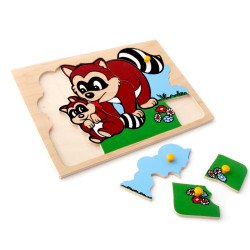 Мозаики. Еноты, LAM Toys Мозаики. Еноты, LAM Toys