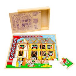 Пазлы. Строительство, LAM Toys