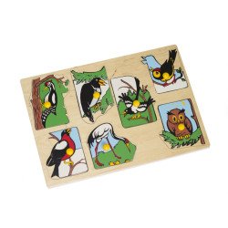 Рамки и вкладыши. Птицы наших лесов, LAM Toys Рамки и вкладыши. Птицы наших лесов, LAM Toys