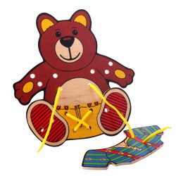 Шнуровки. Медвежонок, LAM Toys Шнуровки. Медвежонок, LAM Toys