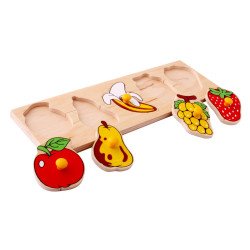 Рамки и вкладыши. Фрукты, LAM Toys Рамки и вкладыши. Фрукты, LAM Toys