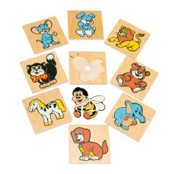 Мозаика. Забавные животные, LAM Toys