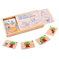 Настільна гра доміно Почерговість дій, Lam Toys