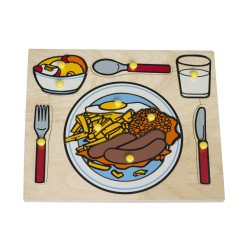 Рамки и вкладыши. Сервировка стола, LAM Toys Рамки и вкладыши. Сервировка стола, LAM Toys