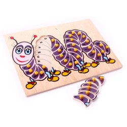 Рамки и вкладыши. Гусеница (рус.) - Алфавит, LAM Toys Рамки и вкладыши. Гусеница (рус.) - Алфавит, LAM Toys