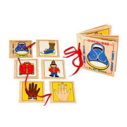 Шнурівка Книга: Черевик 6 деталей, Lam Toys Шнурівка Книга: Черевик 6 деталей, Lam Toys