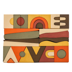 Абстрактний дерев’яний пазл. 37ел., LINDEN TALE