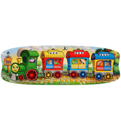 Сортер "Веселий паровозик - 3 вагони", ТМ "Ань-Янь"