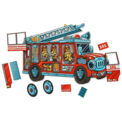 Пазл-сортер "Ведмедики-пожежники", ТМ "Ань-Янь"