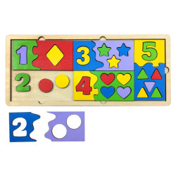 Рамка - пазл "Від 1 до 5", ТМ "Ань-Янь" Рамка - пазл "Від 1 до 5", ТМ "Ань-Янь"