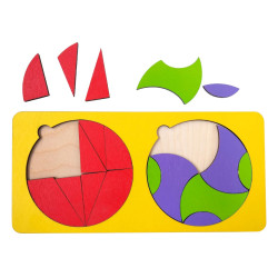 Рамка - вкладиш "2 кола" у рамці, ТМ "Ань-Янь" Рамка - вкладиш "2 кола" у рамці, ТМ "Ань-Янь"