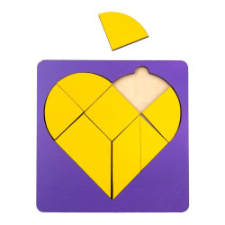 Рамка-пазл "Серце" у рамці, ТМ "Ань-Янь"