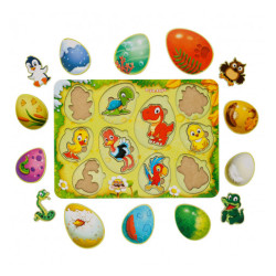 Рамка-вкладиш сортер: "Хто в яйці?", ТМ "Ань-Янь"