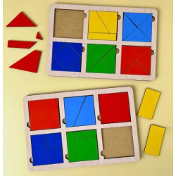 Дерев'яні квадрати нікітіна 1 рівень, ТМ "UBBEES"