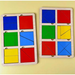 Дерев'яні квадрати нікітіна 1 рівень, ТМ "UBBEES"