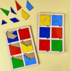 Дерев'яні квадрати нікітіна 2 рівня, ТМ "UBBEES"