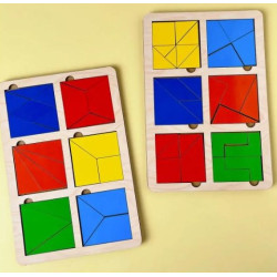 Дерев'яні квадрати нікітіна 2 рівня, ТМ "UBBEES"