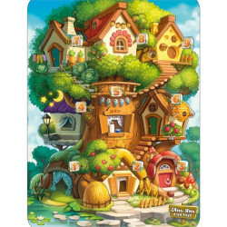 Рамка-вкладиш "Тришаровий "Де чий будинок на дереві?", ТМ "Ань-Янь", ТМ "Ань-Янь"