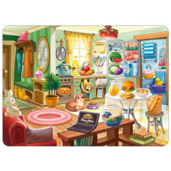 Гра на липучці 2 в 1 "Наведи порядок та погодуй малюка" , ТМ "Ань-Янь" Гра на липучці 2 в 1 "Наведи порядок та погодуй малюка" , ТМ "Ань-Янь"