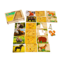 Дерев'яні дошки Сегена "Сліди звірів", ТМ "Ань-Янь"