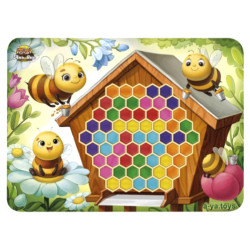 Рамка - вкладиш сортер: "Веселі бджілки", ТМ "Ань-Янь"