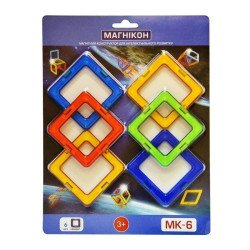 Магнітний конструктор, 6 дет., МАГНІКОН