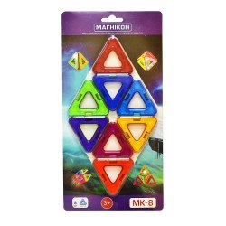 Магнітний конструктор 8 трикутників, МАГНІКОН Магнітний конструктор 8 трикутників, МАГНІКОН