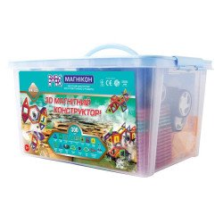 Магнітний конструктор Plastic box, 300 дет., МАГНІКОН Магнітний конструктор Plastic box, 300 дет., МАГНІКОН