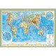 Світ. Фізична карта, м-б 1:22 000 000 (на картоні на планках)