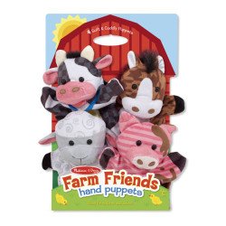 Ляльковий театр "Тварини ферми", 4 шт., Melissa&Doug Ляльковий театр "Тварини ферми", 4 шт., Melissa&Doug