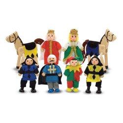 Дерев'яні фігурки для лицарського замку, Melissa&Doug Дерев'яні фігурки для лицарського замку, Melissa&Doug