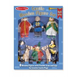 Дерев'яні фігурки для лицарського замку, Melissa&Doug Дерев'яні фігурки для лицарського замку, Melissa&Doug