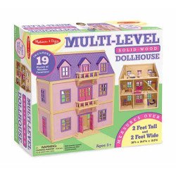 Багатоповерховий дерев'яний ляльковий будиночок, Melissa&Doug Багатоповерховий дерев'яний ляльковий будиночок, Melissa&Doug