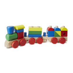 Дерев'яний поїзд з кубиків, Melissa&Doug Дерев'яний поїзд з кубиків, Melissa&Doug