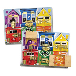 Дерев'яна дошка із засувками, Melissa&Doug