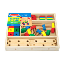 Дерев'яний будівельний конструктор в коробці, Melissa&Doug Дерев'яний будівельний конструктор в коробці, Melissa&Doug