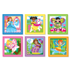 Дерев'яні кубики "Принцеси і феї" на платформі, Melissa&Doug