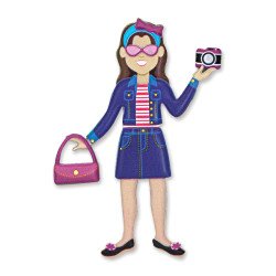 Об'ємні багаторазові наліпки "Мода", Melissa&Doug Об'ємні багаторазові наліпки "Мода", Melissa&Doug