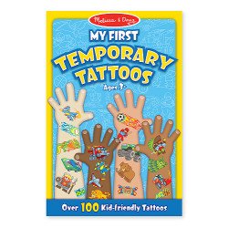 Мої перші тимчасові татуювання блакитні, 100 шт., Melissa&Doug Мої перші тимчасові татуювання блакитні, 100 шт., Melissa&Doug