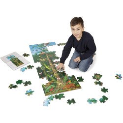 Мега-пазл "Джунглі", 100 ел., Melissa&Doug Мега-пазл "Джунглі", 100 ел., Melissa&Doug