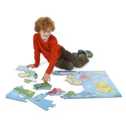 Мега-пазл "Карта світу", 33 ел., Melissa&Doug Мега-пазл "Карта світу", 33 ел., Melissa&Doug