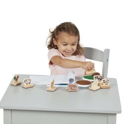 Мої перші штампи "Тварини ферми", 8 шт. Melissa&Doug Мої перші штампи "Тварини ферми", 8 шт. Melissa&Doug