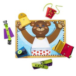 Дерев'яна дошка - застібки, Melissa&Doug