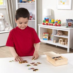 Набір із 4 пазлів в коробці "Машинки", Melissa&Doug Набір із 4 пазлів в коробці "Машинки", Melissa&Doug
