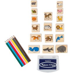 Набір штампів "Тварини", Melissa&Doug Набір штампів "Тварини", Melissa&Doug