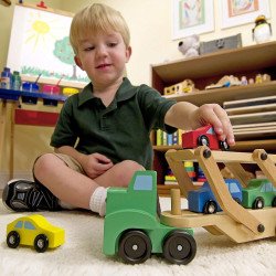 Іграшковий дерев'яний автотранспортер, Melissa&Doug Іграшковий дерев'яний автотранспортер, Melissa&Doug