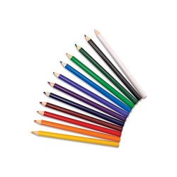 Кольорові трикутні олівці, 12 кольорів, Melissa&Doug Кольорові трикутні олівці, 12 кольорів, Melissa&Doug
