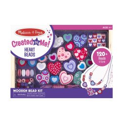 Набір дерев'яних намистин "Сердечка", Melissa&Doug Набір дерев'яних намистин "Сердечка", Melissa&Doug