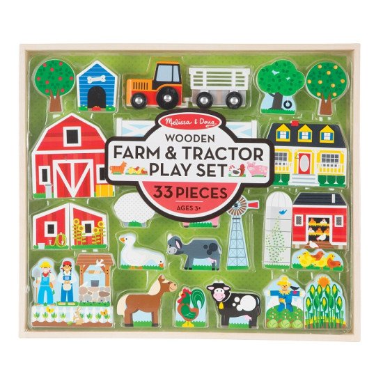 Дерев'яний ігровий набір "Ферма і трактор", Melissa&Doug