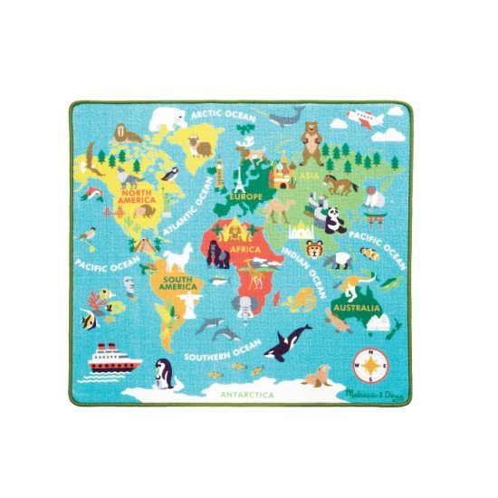 Ігровий килимок "Мапа світу", Melissa&Doug